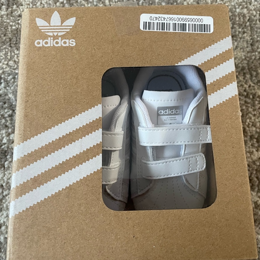 Brand New Adidas Superstar Crib Shoes